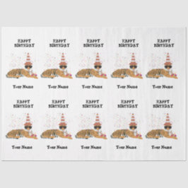 Tiger Party - Tiere Geburtstagsparty Boy Girl Seidenpapier