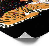 Tiger Partyanimals auf einer Party  Poster (Ecke)