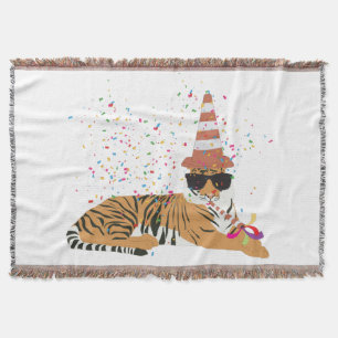 Tiger Partying - Tiere mit Party Decke