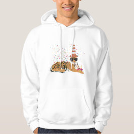 Tiger Partying - Tiere mit Party Hoodie