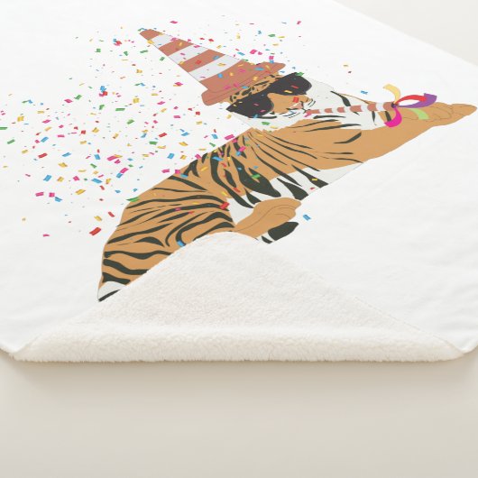 Tiger Partying - Tiere mit Party Sherpadecke (3/4)