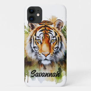 Tiger Pastel Blume Safari Watercolor Savannah Case-Mate iPhone Hülle