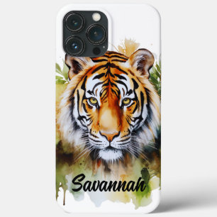 Tiger Pastel Blume Safari Watercolor Savannah Case-Mate iPhone Hülle