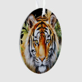 Tiger Pastel Blume Safari Watercolor Savannah Ornament (Vorderseite)