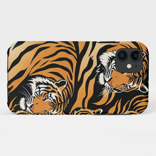 Tiger Pattern Case-Mate iPhone Hülle (Rückseite (Horizontal))