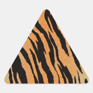 Tiger Pattern Dreieckiger Aufkleber