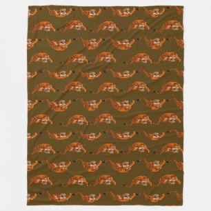 Tiger Pattern Fleecedecke