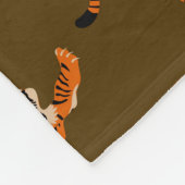 Tiger Pattern Fleecedecke (Ecke)