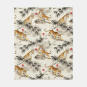 Tiger pattern fleecedecke (Vorderseite)