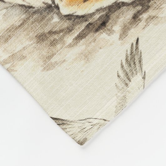 Tiger pattern fleecedecke (Ecke)