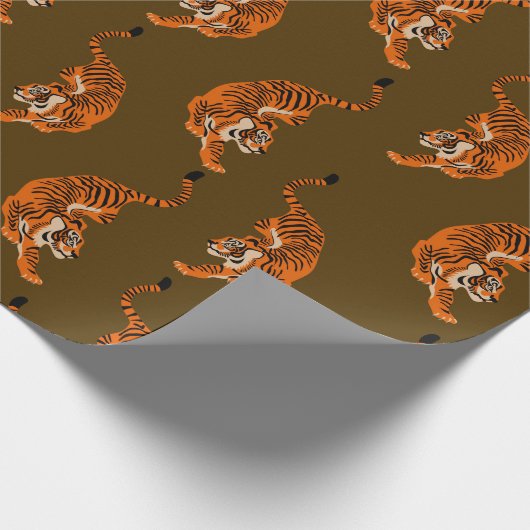 Tiger Pattern Geschenkpapier (Ecke)