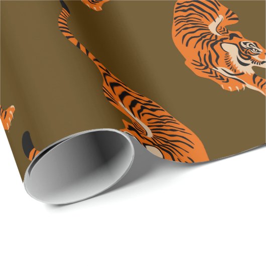 Tiger Pattern Geschenkpapier (Rolleneckpunkt)