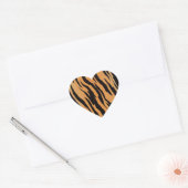 Tiger Pattern Herz-Aufkleber (Umschlag)
