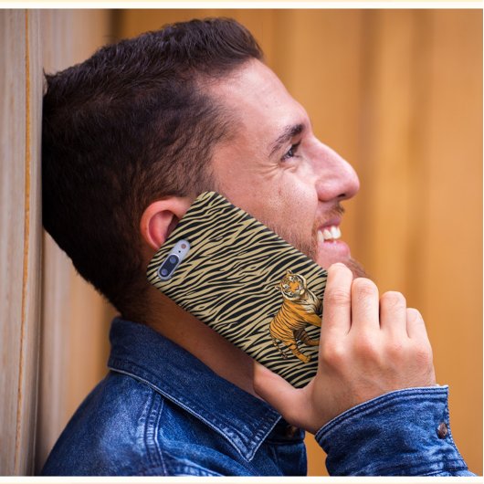 Tiger Pattern in Light Brown with Tiger  Case-Mate iPhone Hülle