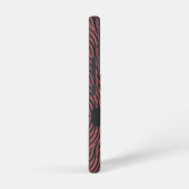 Tiger Pattern in Red and Gray with Name Samsung Galaxy Hülle (Rechte Seite)