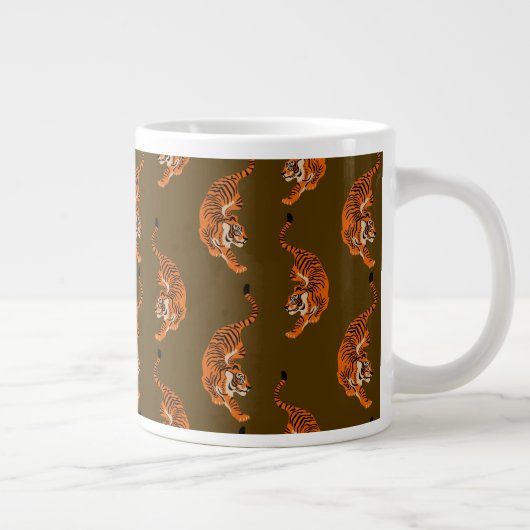 Tiger Pattern Jumbo-Tasse (Rechts)