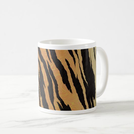 Tiger Pattern Kaffeetasse (VorderseiteRechts)