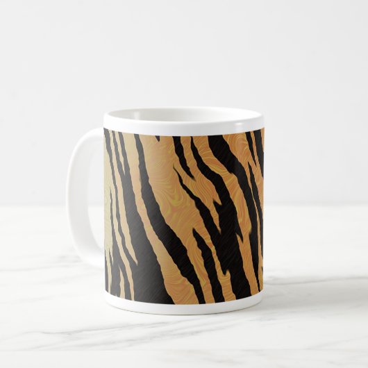 Tiger Pattern Kaffeetasse (Vorderseite Links)