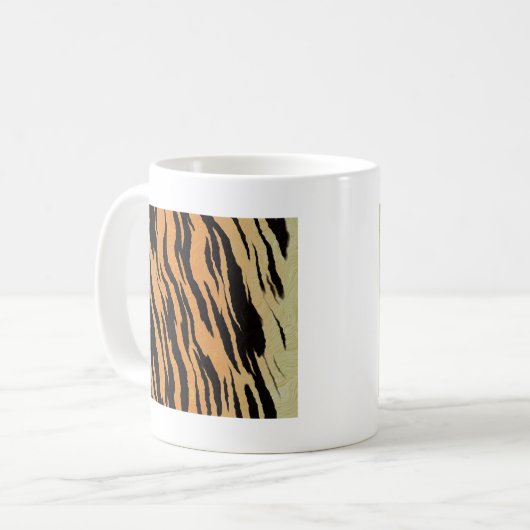 Tiger Pattern Kaffeetasse (Vorderseite Links)