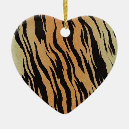 Tiger Pattern Keramik Ornament (Vorne)