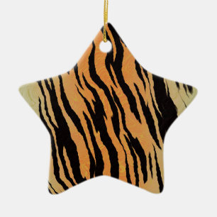 Tiger Pattern Keramikornament