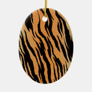 Tiger Pattern Keramikornament