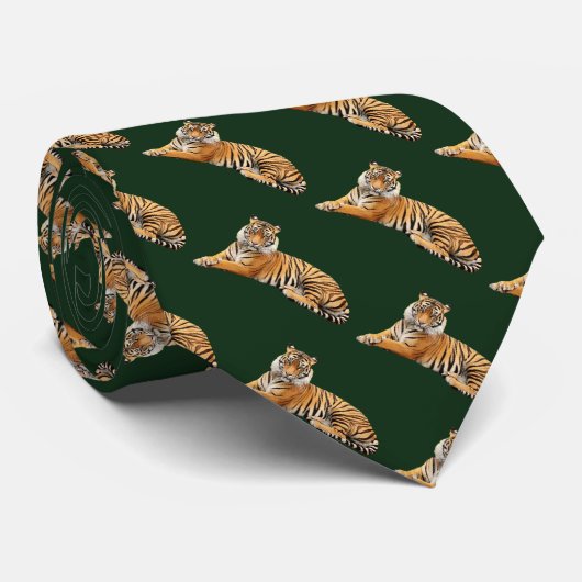 Tiger Pattern Krawatte (Gerollt)