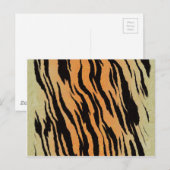Tiger Pattern Postkarte (Vorne/Hinten)