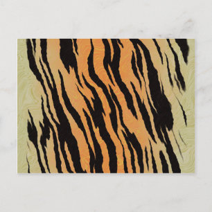 Tiger Pattern Postkarte