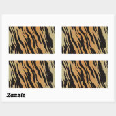 Tiger Pattern Rechteckiger Aufkleber (Blatt)