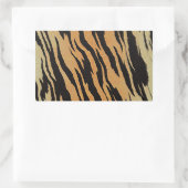 Tiger Pattern Rechteckiger Aufkleber (Tasche)