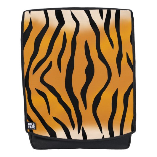 Tiger Pattern Rucksack (Vorderseite)