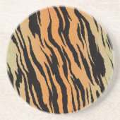 Tiger Pattern Sandstein Untersetzer (Vorne)