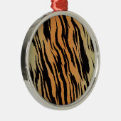 Tiger Pattern Silbernes Ornament (Rechts)