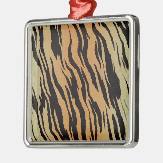 Tiger Pattern Silbernes Ornament (Links)