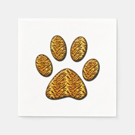 Tiger Paw #1 Serviette (Vorderseite)