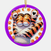 Tiger Paw ASL I LIEBE SIE - SEHEN SIE ZURÜCK! Keramik Ornament (Vorne)