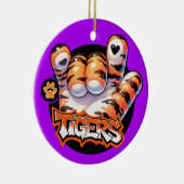 Tiger Paw ASL SEHEN WIEDER! Keramik Ornament (Rechts)