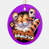 Tiger Paw ASL SEHEN WIEDER! Keramik Ornament (Links)