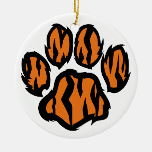 Tiger Paw Keramik Ornament