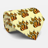Tiger Paw Print Krawatte (Gerollt)