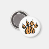 Tiger Paw Print Magnet (Vorderseite/Rückseite)