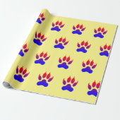 Tiger Paws Wrapping Paper Geschenkpapier (Ungerollt)
