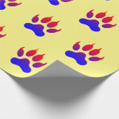 Tiger Paws Wrapping Paper Geschenkpapier (Ecke)