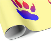 Tiger Paws Wrapping Paper Geschenkpapier (Rolleneckpunkt)