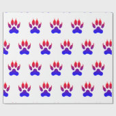 Tiger Paws Wrapping Paper Geschenkpapier (Flach)