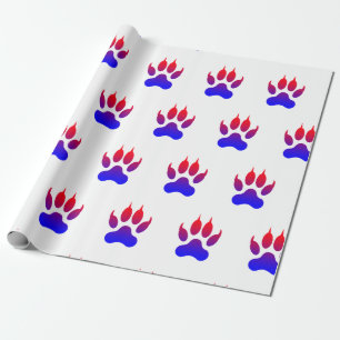 Tiger Paws Wrapping Paper Geschenkpapier