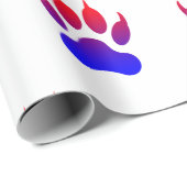 Tiger Paws Wrapping Paper Geschenkpapier (Rolleneckpunkt)