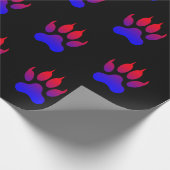 Tiger Paws Wrapping Paper Geschenkpapier (Ecke)