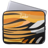 "Tiger Pelt" individuell einstellbar Laptopschutzhülle (Vorderseite)